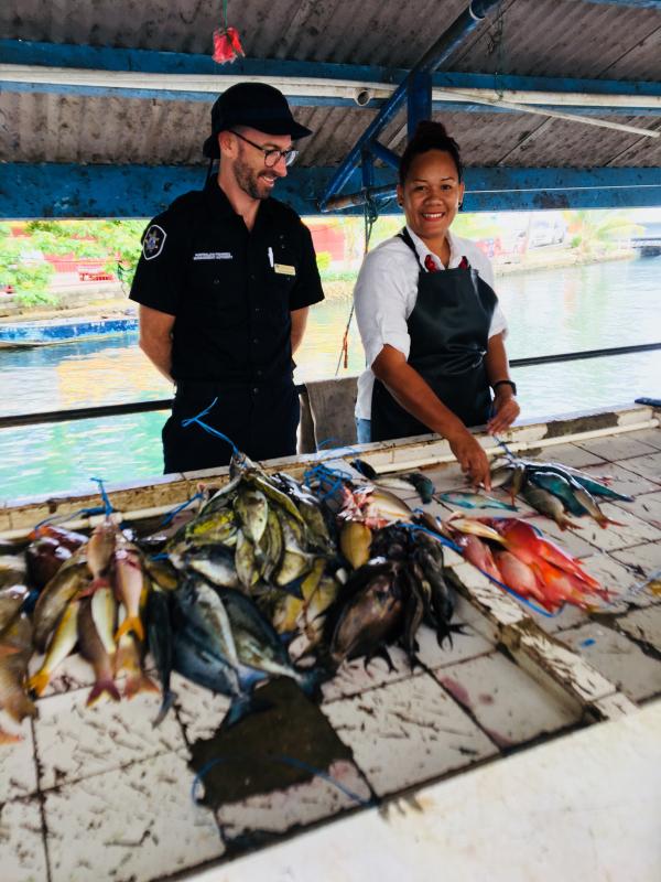 Conducting fisheries market inspections